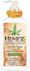 HEMPZ CITRINE CRYSTAL and QUARTZ MOISTURIZER 17 oz